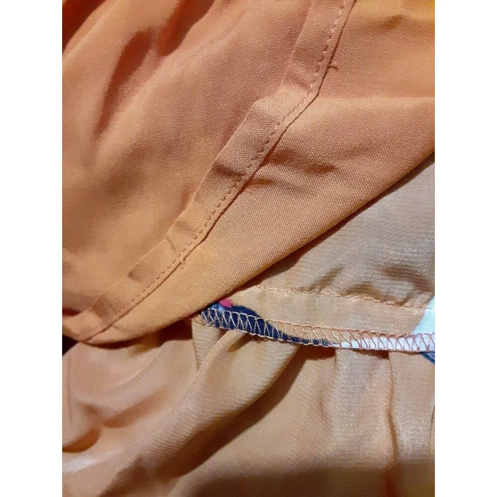 ROLLER RABBIT FLYING KARMA TEGAN Maxi DRESS Size M NWT $228 Crane Birds - Picture 9 of 11